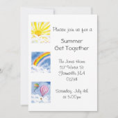 Invitation de partie d'été (Devant)