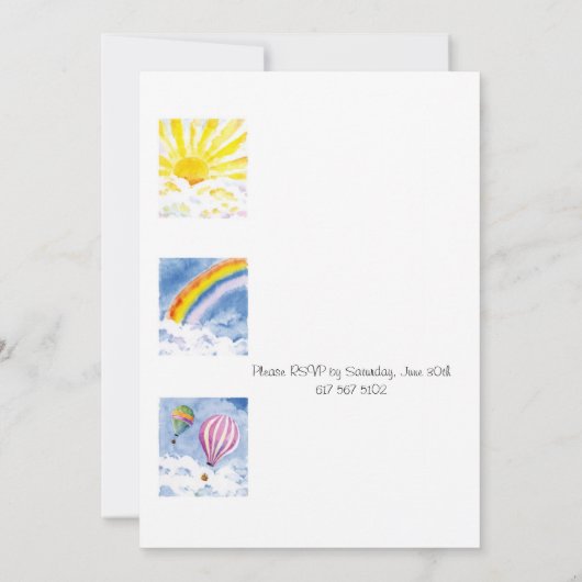 Invitation de partie d'été (Dos)