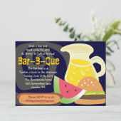 Invitation de partie d'été de Barre-b-Que (Debout devant)