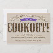 INVITATION DE PARTIE D'ÉTÉ DU BARBECUE %PIPE% (Devant)