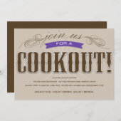 INVITATION DE PARTIE D'ÉTÉ DU BARBECUE %PIPE% (Devant / Derrière)