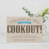 INVITATION DE PARTIE D'ÉTÉ DU BARBECUE %PIPE% (Debout devant)