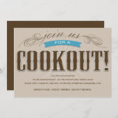 INVITATION DE PARTIE D'ÉTÉ DU BARBECUE %PIPE% (Devant / Derrière)