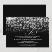 Invitation de partie d'Ève de la bonne année (Devant / Derrière)