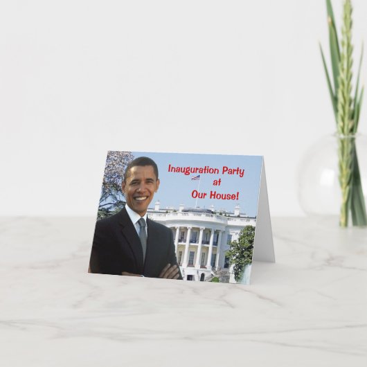 Invitation de partie d'inauguration d'Obama (Devant)