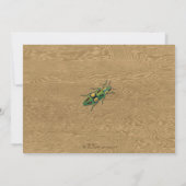 Invitation de partie d'insecte de chasse à insecte (Dos)