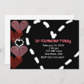 Invitation de partie d'ONU-Valentine (Devant / Derrière)