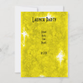 Invitation de partie d'or de lancement d'ouverture (Dos)