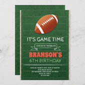 Invitation de partie du football (Devant / Derrière)