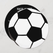 Invitation de partie du football du football | de (Devant / Derrière)