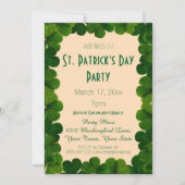 Invitation de partie du jour de St Patrick de (Devant)