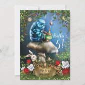 Invitation de partie du pays des merveilles (Dos)