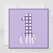 Invitation de partie du pourpre un (Devant)