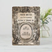 Invitation de partie personnalisable Déplaisant vi (Debout devant)