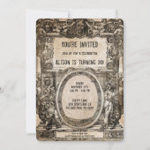 Invitation de partie personnalisable Déplaisant vi (Devant)