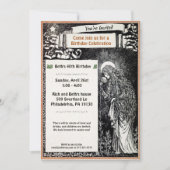 Invitation de partie personnalisable vintage (Devant)