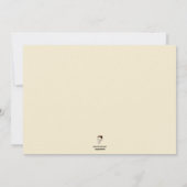 Invitation de partie personnalisée vintage (Dos)