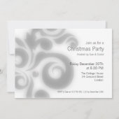 Invitation de partie rouge avec texte (Dos)