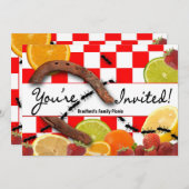 INVITATION DE PARTIES PICNIC/MULTI-BUT (Devant / Derrière)