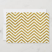 Invitation de Parties scintillant Chevron (Dos)
