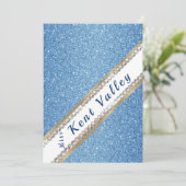 Invitation de parties scintillantes de bannière de (Debout devant)