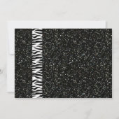 Invitation de parties scintillantes de rose rose (Dos)