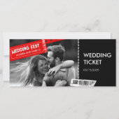 Invitation de Pass d'embarquement Mariage Rock and (Devant)