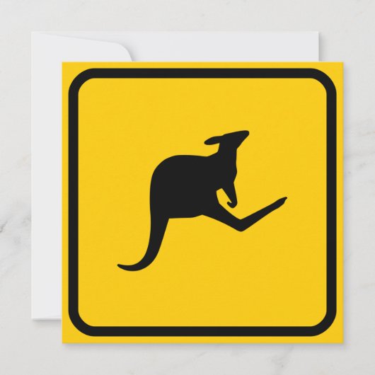 Invitation de passage de Kangaroo (Devant)
