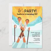 Invitation de passage de ski (Devant)