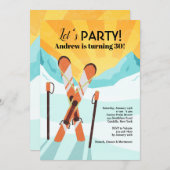 Invitation de passage de ski (Devant / Derrière)