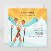 Invitation de passage de ski (Devant)