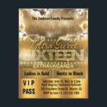 Invitation de passe VIP du Sweet sixteen de rayonn<br><div class="desc">Vous avez besoin d'aide pour customiser votre invitation? Pas trop d'informatique ? Vous n'avez pas le temps ou la patience pour l'outil de personnalisation? Vous avez besoin d'aide pour apporter des modifications à votre conception? Utilisez le bouton "Aidez-moi à Customiser" ci-dessus pour nous envoyer un message contenant les informations que...</div>