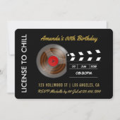 Invitation de passe VIP pour une soirée cinéma d'a (Devant)