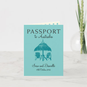 Invitation de passeport de mariage en Australie