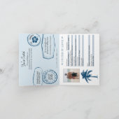 Invitation de passeport de mariage en croisière (Intérieur)