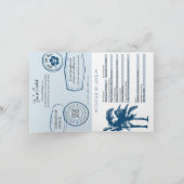 Invitation de passeport de mariage en croisière au (Intérieur)