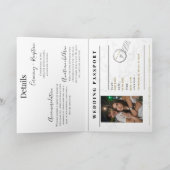 Invitation de passeport de mariage modifiable | De (Intérieur)