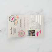 Invitation de passeport mariage à Aruba (Intérieur)