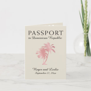 Invitation de passeport Mariage République dominic