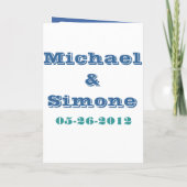 Invitation de passeport ou Save-the-Date Retro Air (Dos)