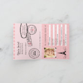 Invitation de passeport pour le 6e anniversaire (Intérieur)