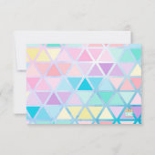 Invitation de Pastels Modern PARTY (Dos)