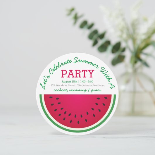 Invitation de pastèque (Debout devant)