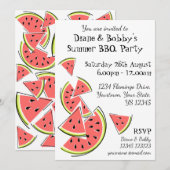 Invitation de pastèque reproduite (Devant / Derrière)