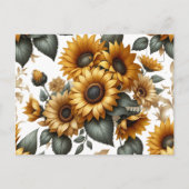 Invitation de patch de tournesol (Dos)