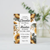 Invitation de patch de tournesol (Debout devant)