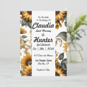 Invitation de patch de tournesol (Debout devant)