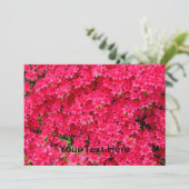 Invitation de patchs de fleurs Red Azalea (Debout devant)
