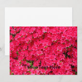 Invitation de patchs de fleurs Red Azalea (Devant / Derrière)