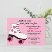 Invitation de patinage de fête d'anniversaire (Debout devant)